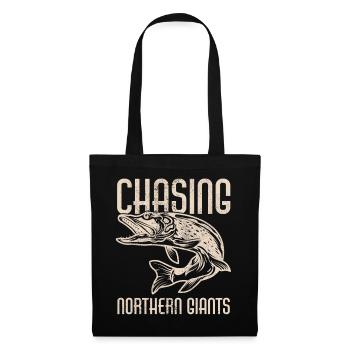 Fishing, Angler, Fisherman Fishing and Pike Fishing - Tote Bag - black - Front