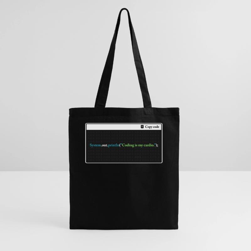 Coding Is My Cardio Funny Programming Computer Cod Stoffbeutel