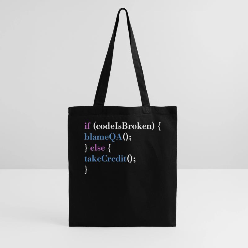 Programmer QA Saying Computer Programming Stoffbeutel