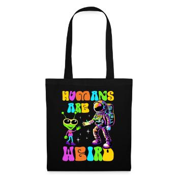 Alien, OVNI, UAP, Espace, Objet volant de l’espace - Sac en tissu - noir - Devant