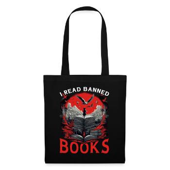 J’ai lu des livres interdits 64 - Sac en tissu - noir - Devant