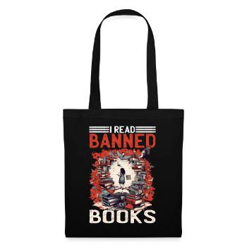 J’ai lu des livres interdits 65 - Sac en tissu - noir - Devant