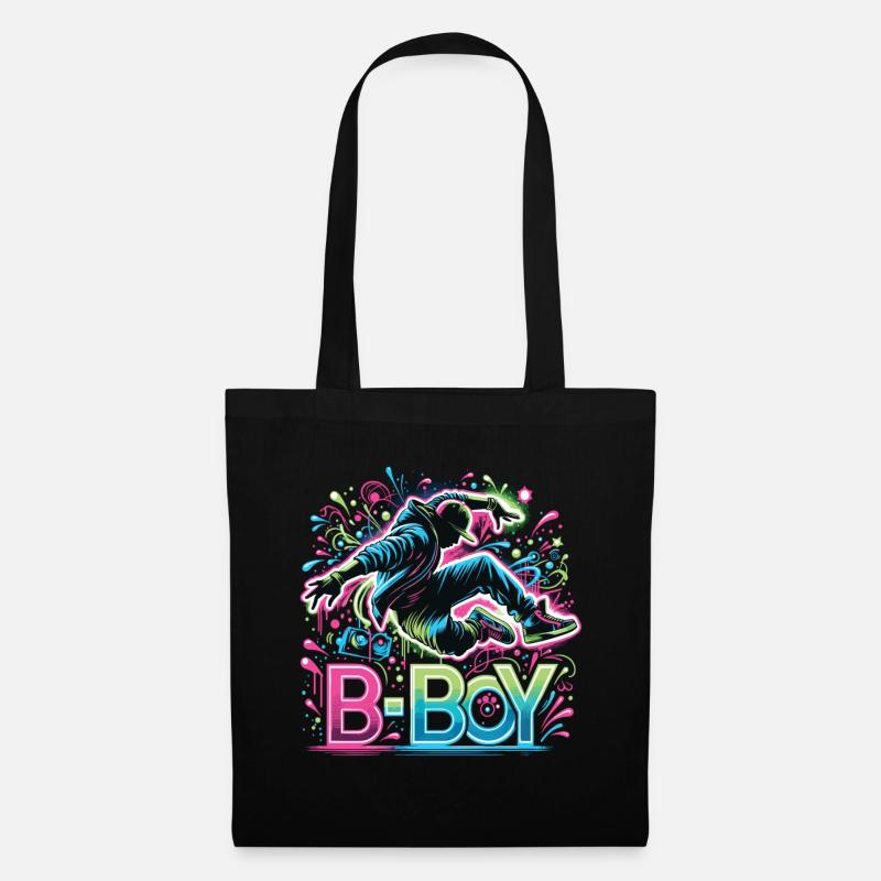 Breakdance Breakdance Breakdance Bambini - Borsa di stoffa - nero