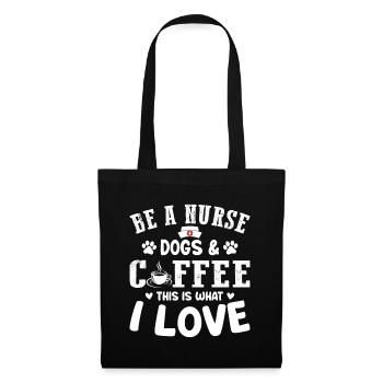 Nurse Nursing - Be A Nurse Dogs & Coffee This Is W - Tote Bag - black - Front