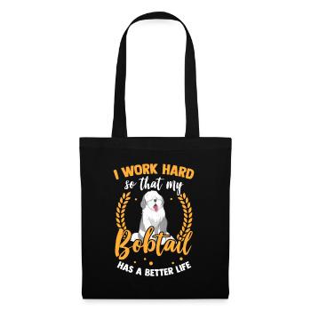 Work for my Bobtail Old English Sheepdog - Tote Bag - black - Front