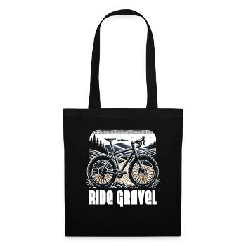 Ride Gravel - Stoffbeutel - Schwarz - Vorne