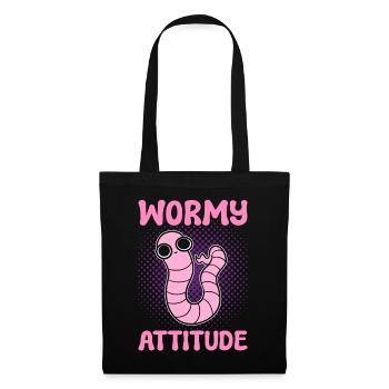 Ver vermiculture Worm Attitude Vermiculture - Sac en tissu - noir - Devant