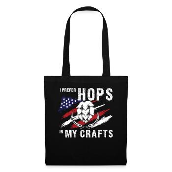 US Flag Homebrew Funny Craft Beer Brewery Patrioti - Stoffbeutel - Schwarz - Vorne