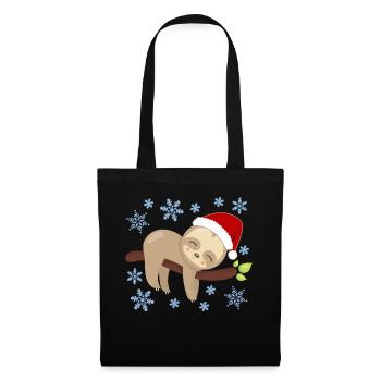 Sloth Christmas Nap Cozy Holidays - Tote Bag - black - Front