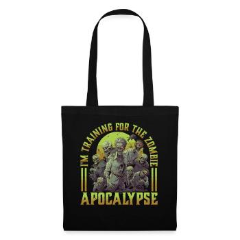 I'm Training For The Zombie Apocalypse 16 - Stoffbeutel - Schwarz - Vorne