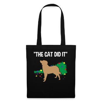 Chaos Dog Christmas Tree Fall Fun - Tote Bag - black - Front