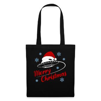 UFO Bonnet Joyeux Noël Galactic Fun - Sac en tissu - noir - Devant