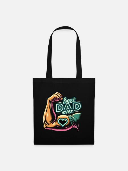 Best Dad Ever - Stoffbeutel - Schwarz