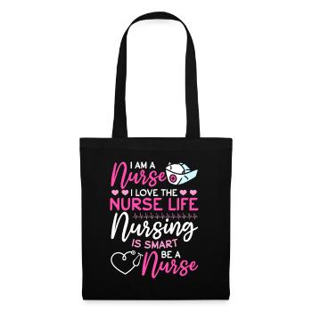 Infirmière d’hôpital - Je suis infirmière. J’aime l’infirmière Li - Sac en tissu - noir - Devant