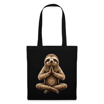 Sloth Yoga: Relaxation in Motion - Tote Bag - black - Front