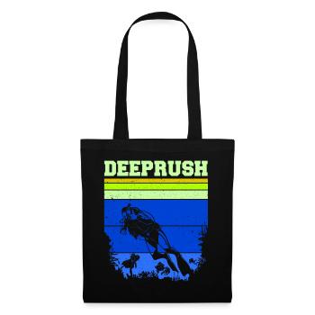 Plongée sous-marine, Plongée sous-marine, Vacances en mer - Sac en tissu - noir - Devant