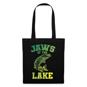 Pêche, pêcheur, pêcheur et pêche au brochet - Sac en tissu - noir - Devant