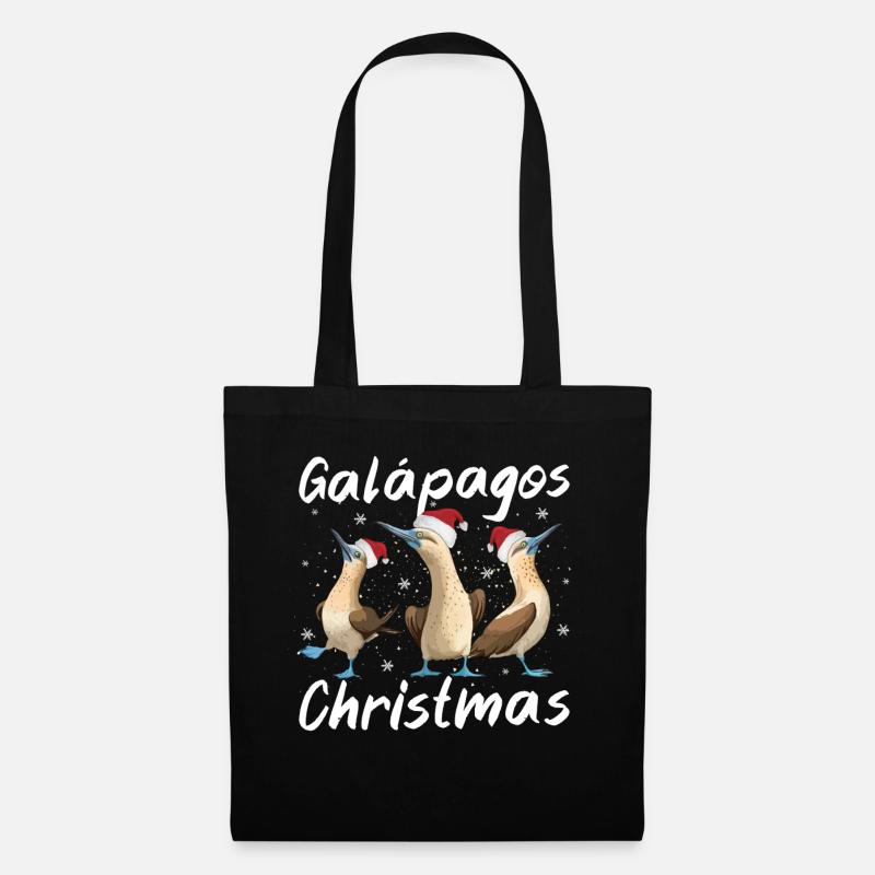 Galapagos Christmas - Stoffbeutel - Schwarz