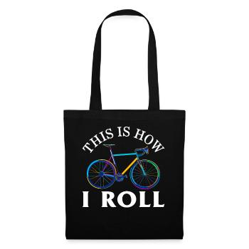 Chemise de cycliste, c’est ainsi que je roule tee, cadeau pour - Sac en tissu - noir - Devant