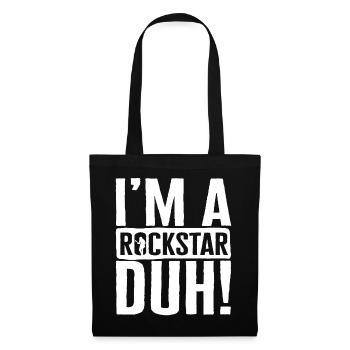 Musik-Shirt, Ich bin ein Star Duh T-Shirt, Geschenk für - Stoffbeutel - Schwarz - Vorne