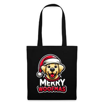 Christmas dog Merry Woofmas Christmas Labrador - Tote Bag - black - Front
