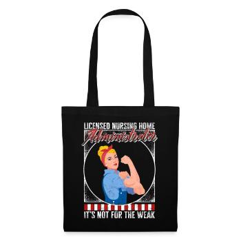 Nurse Shirt, Licensed Nursing Home Administrator - Tote Bag - black - Front