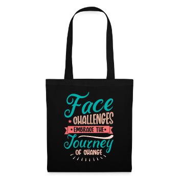 Embrace the Journey of Change Inspirational Positi - Stoffbeutel - Schwarz - Vorne