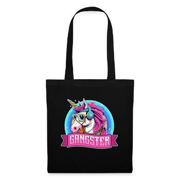Gangsta Unicorn - Stoffbeutel - Schwarz - Vorne