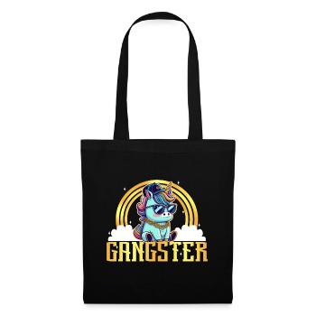Gangsta Unicorn - Stoffbeutel - Schwarz - Vorne
