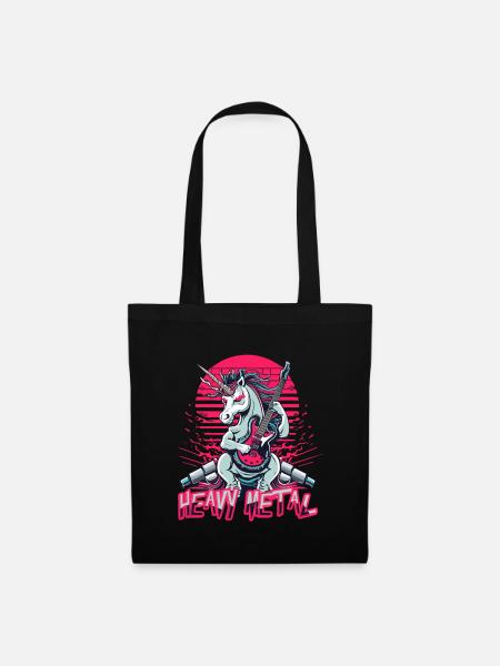 Heavy Metal Unicorn - Stoffbeutel - Schwarz
