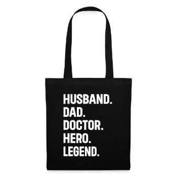 Mari Papa Docteur Hero Legend - Docteur Papa - Sac en tissu - noir - Devant