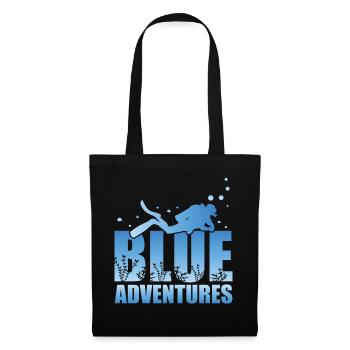 Scuba Diving, Scuba Diving, Holiday Sea Diver - Tote Bag - black - Front