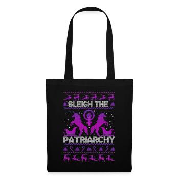Sleigh The Patriarchy - Tote Bag - black - Front