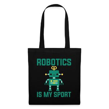 Robotics Is My Sport 2 - Stoffbeutel - Schwarz - Vorne
