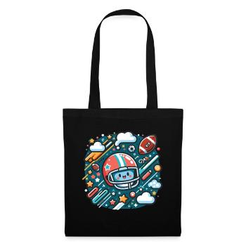 American Football Football Kinder Football Kids - Tote Bag - black - Front