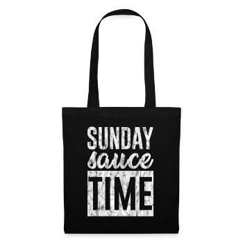 Sunday Sauce Time 3 - Stoffbeutel - Schwarz - Vorne