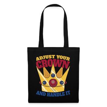 Ajustez votre couronne et manipulez-la 12 - Sac en tissu - noir - Devant