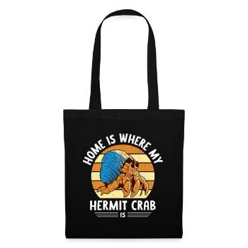 Fruits de mer, Fruits de mer, Moules, Bernard-l’ermite - Sac en tissu - noir - Devant