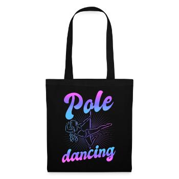 Pole dance danseuse, pole dance, pole dance - Sac en tissu - noir - Devant