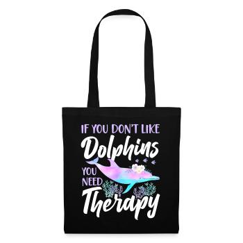 Dauphin si vous n’aimez pas les dauphins - Sac en tissu - noir - Devant
