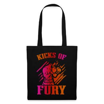 Kickboxer Martial Arts Kickboxing Kickboxen - Stoffbeutel - Schwarz - Vorne