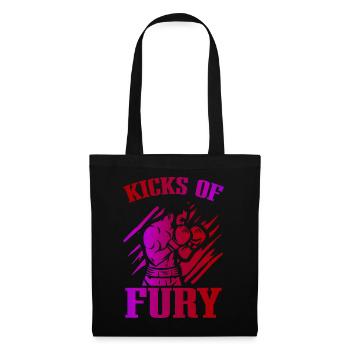 Kickboxer Martial Arts Kickboxing Kickboxen - Stoffbeutel - Schwarz - Vorne