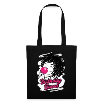 Diva d’anniversaire coquine célébrant - Sac en tissu - noir - Devant