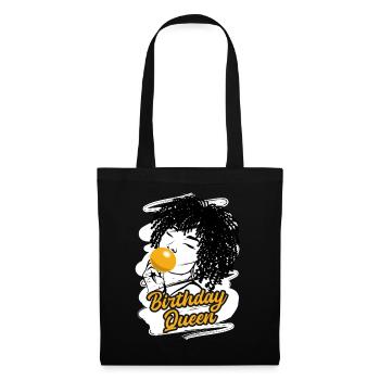 Vilaine diva d’anniversaire qui aime faire la fête - Sac en tissu - noir - Devant