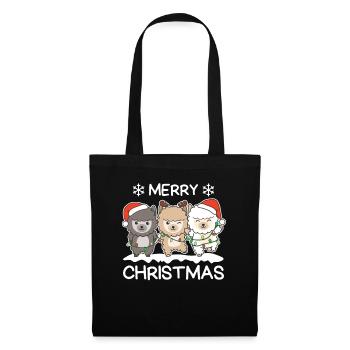 Merry Christmas Alpaca Christmas Eve Alpacas - Tote Bag - black - Front