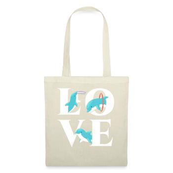 Dolphin Love - Stoffbeutel - Natur - Vorne