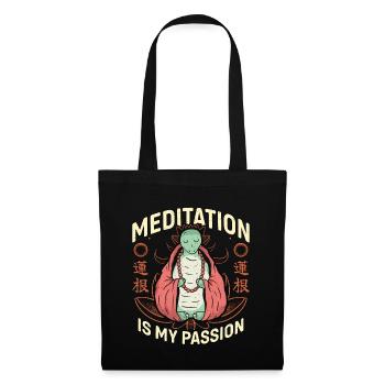 Meditation Is My Passion Spiritual Turtle Lover - Tote Bag - black - Front