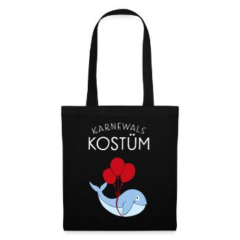 Karnewal Karneval Fasching Konfetti Kostümersatz - Stoffbeutel - Schwarz - Vorne