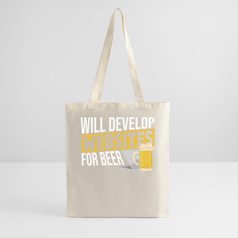 Will Develop Websites For Beer Web Developer Stoffbeutel