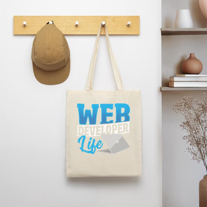 Web Developer Life Web Developer Programmer Stoffbeutel